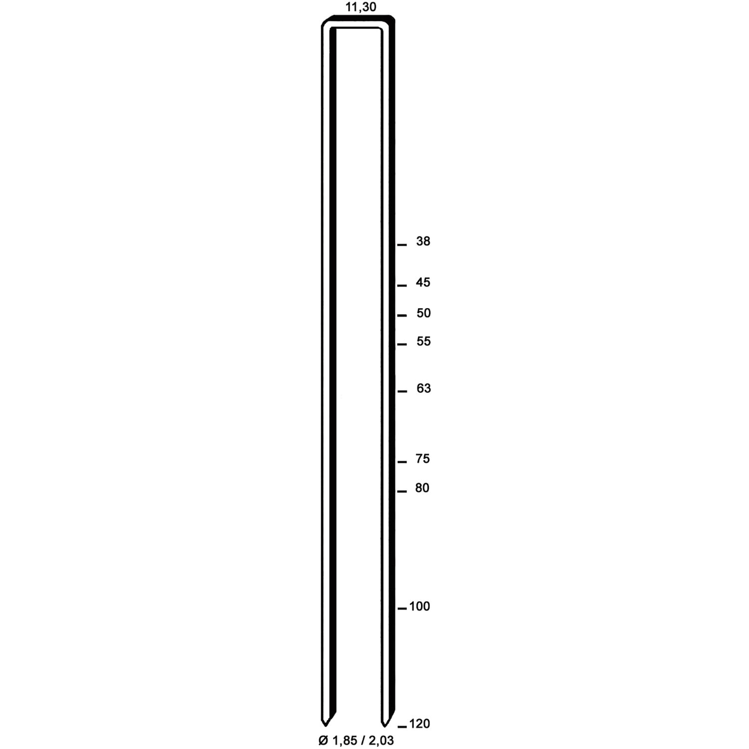 ALSAFIX Klammern Type Q 63 mm aus Stahldraht verzinkt (5000 Stück) (5 TS)