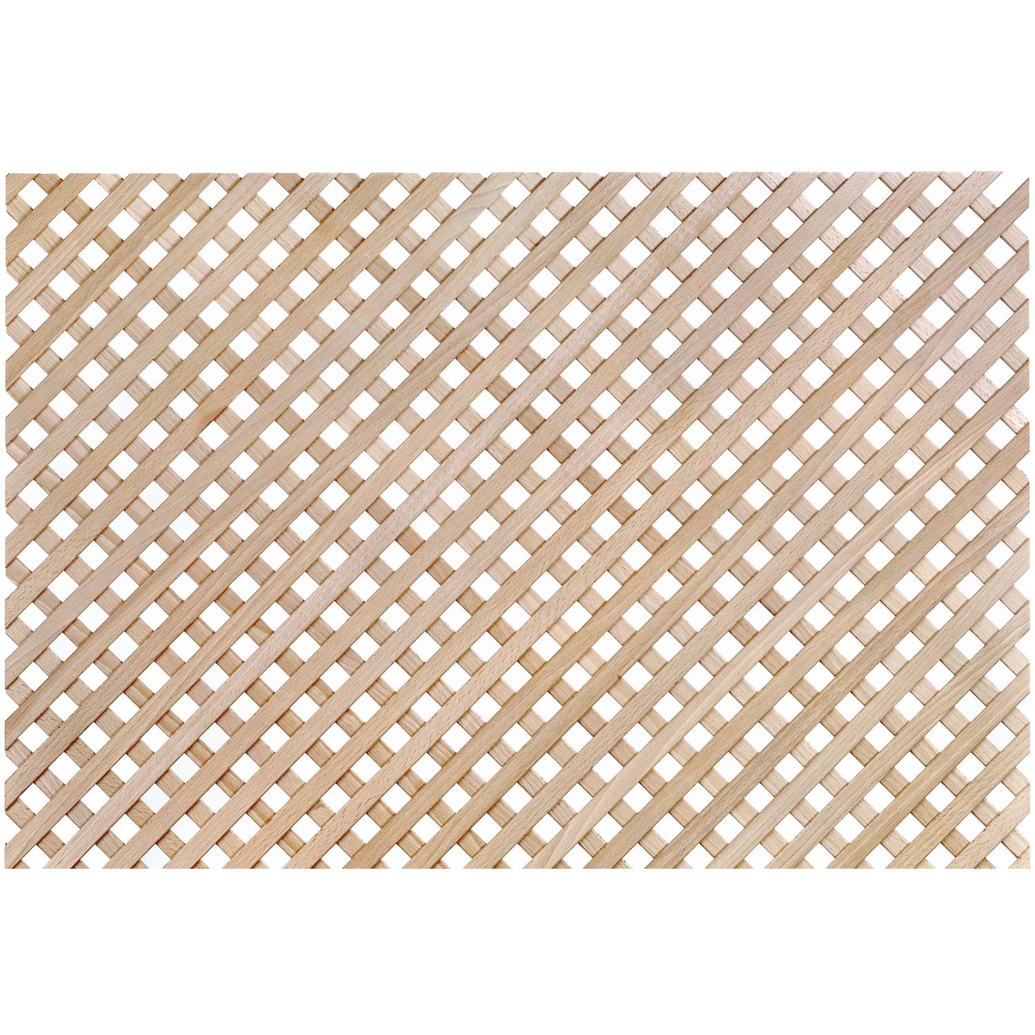 Holzgitter ganze Tafel, diagonal, 1230 x 600 mm, Eiche