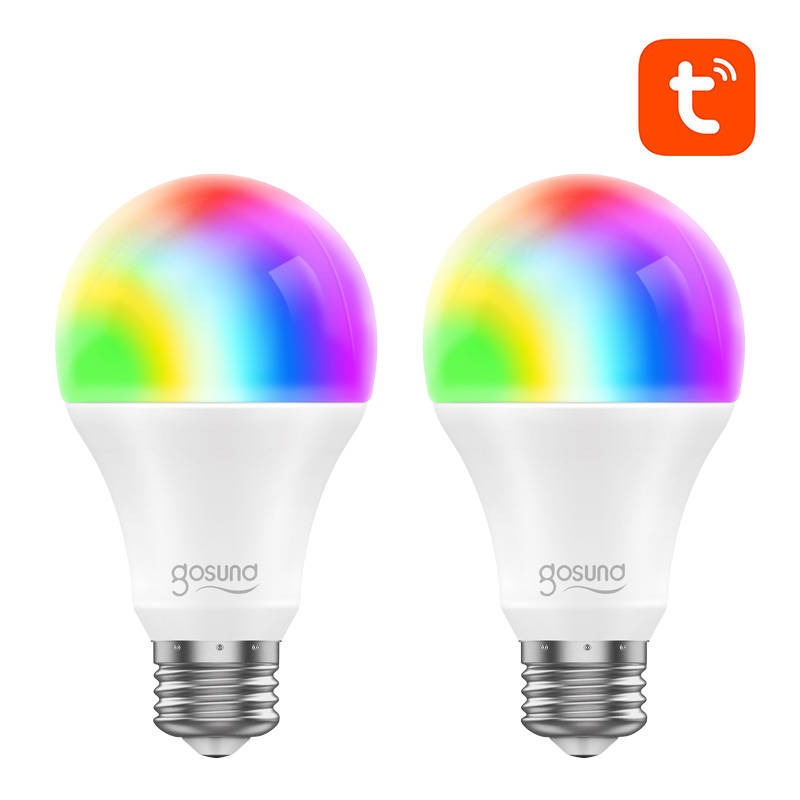 Gosund Smarte Glühbirne RGB LED WB4-2 E27 WiFi Tuya (2Stk)