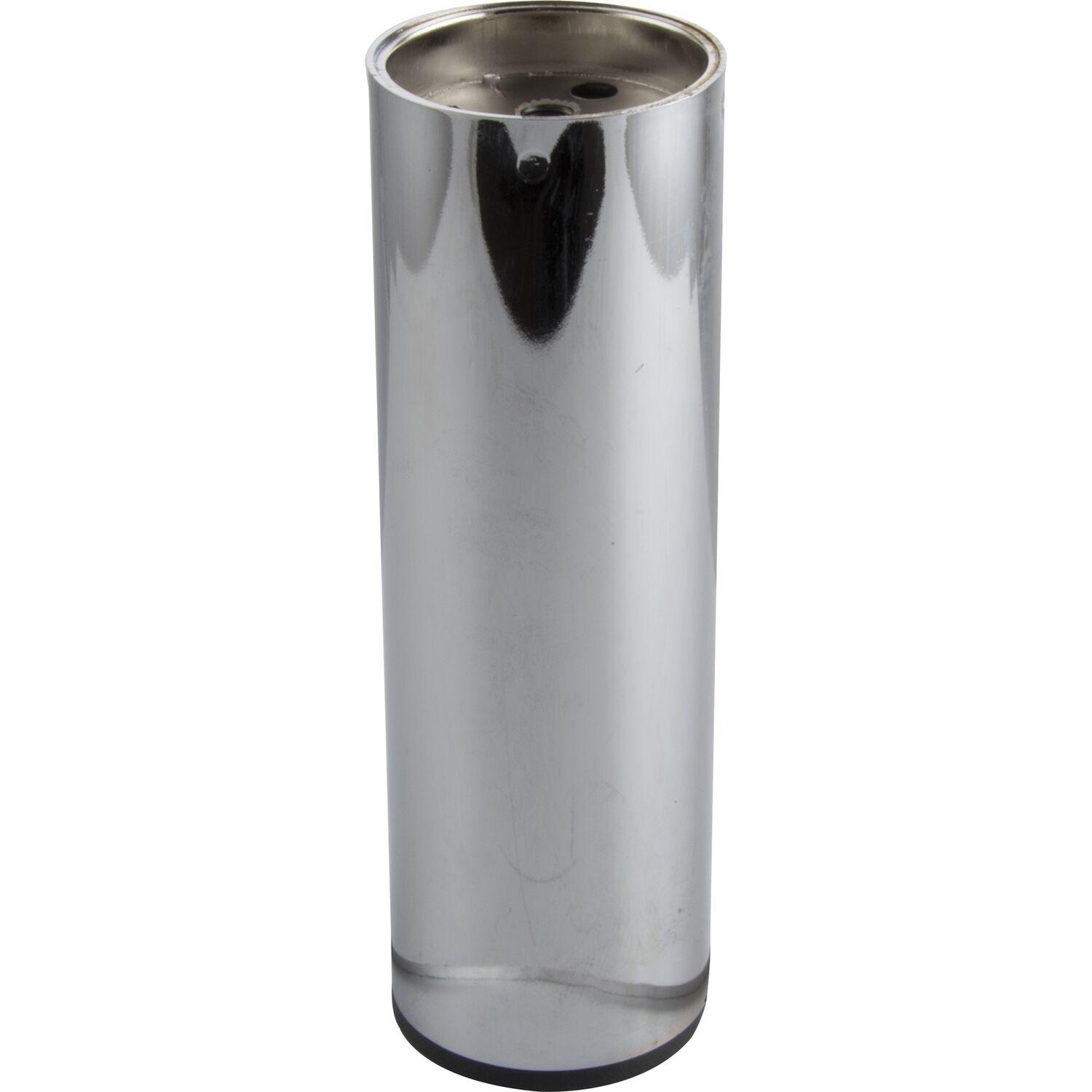 Dekorfuß Fuß ø 60 mm, Länge 190 mm, M10-Innengewinde, Stahl verchromt