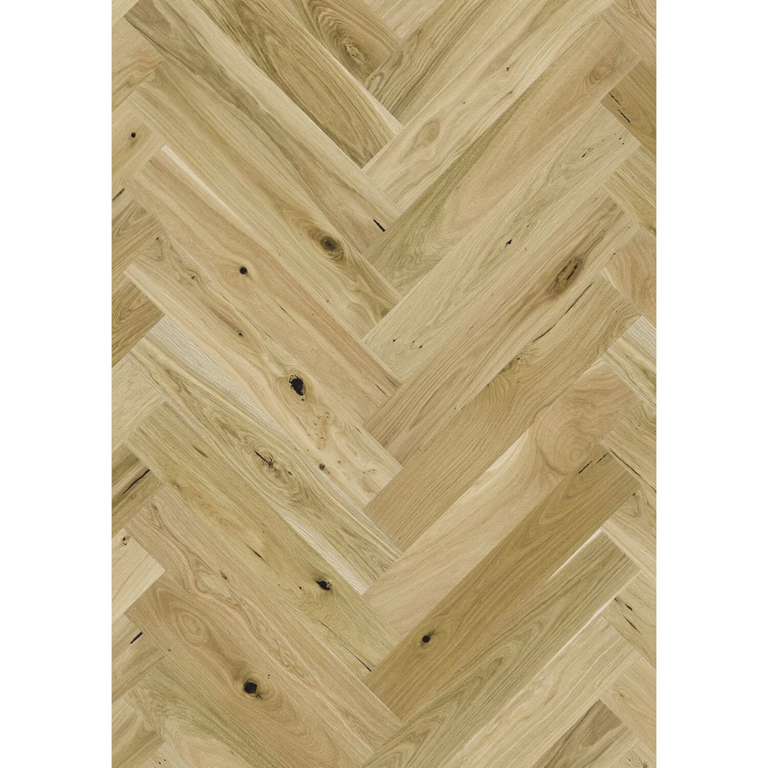 solido Fischgrät Eiche kraftvoll, leicht gebürstet, natur geölt, 14 mm