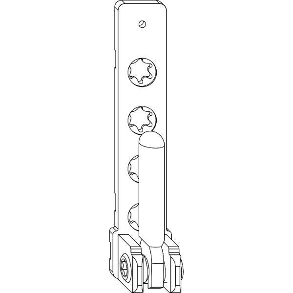 Maco #206586 MACO Ecklager PVC, mit 7 mm Tragezapfen L= 3 mm, 100 kg, weiß (206586)