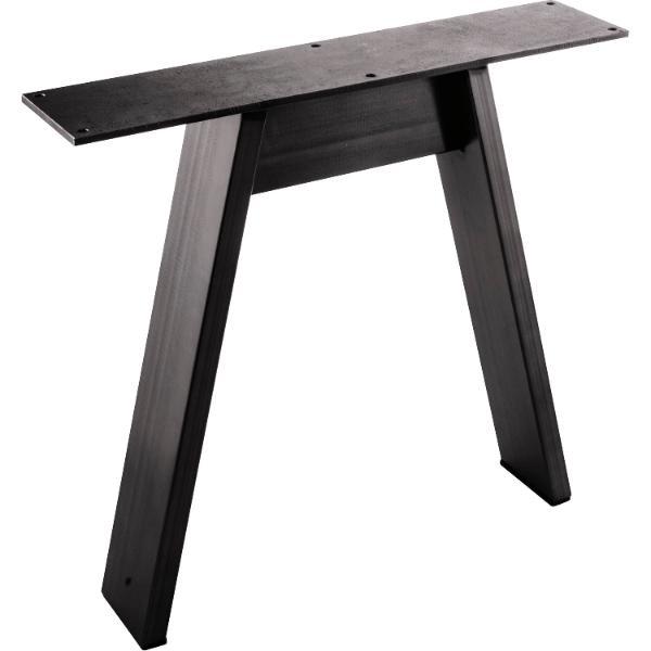 Simausrom Bankkufe A-Form Breite 450 mm Stahl schwarz lackiert