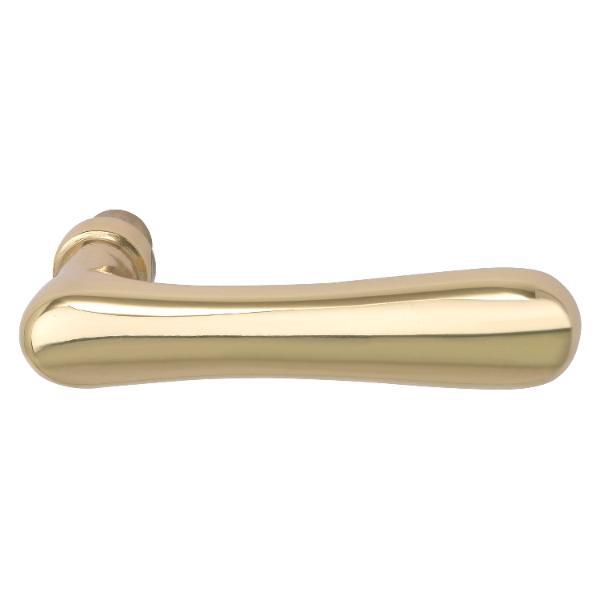 Drückerlochteil ELEGANT 22 - Haustür, Messing pol schutzlack, universal
