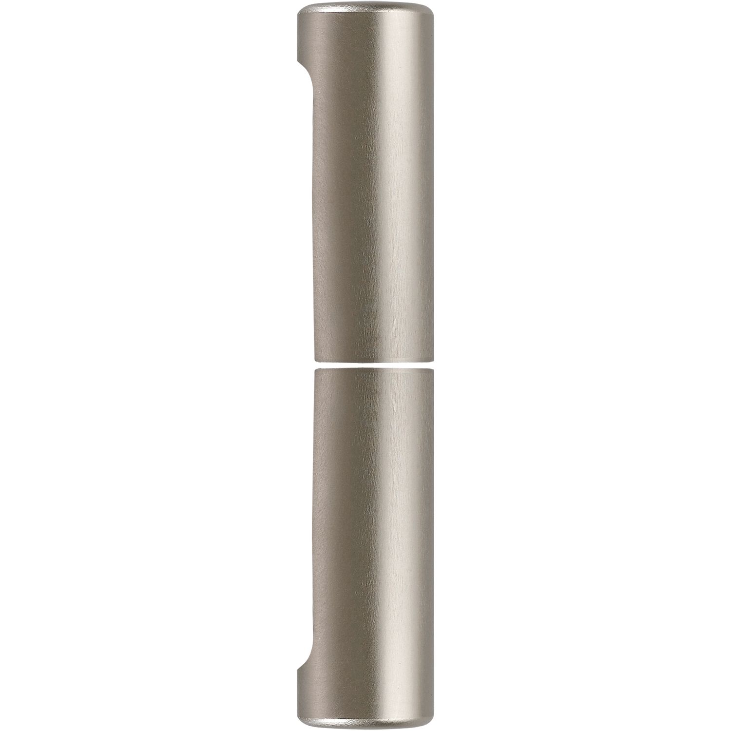 solido Aufsteckhülsen, flachrund, Band ø 14 mm, Aluminium vernickelt matt