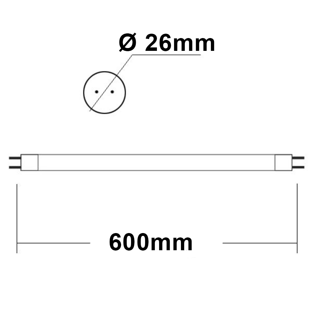 ISOLED T8 LED Röhre Nano+ 60cm 9W neutralweiß