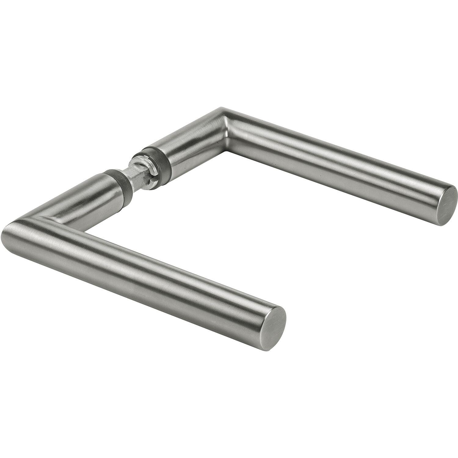 AMF Drückerlochteil 424 L-Form, Ansatz 18 mm, VK 8 mm, Edelstahl AMF Drückerlochteil 424 L-Form, Ansatz 18 mm, VK 8 mm, Edelstahl