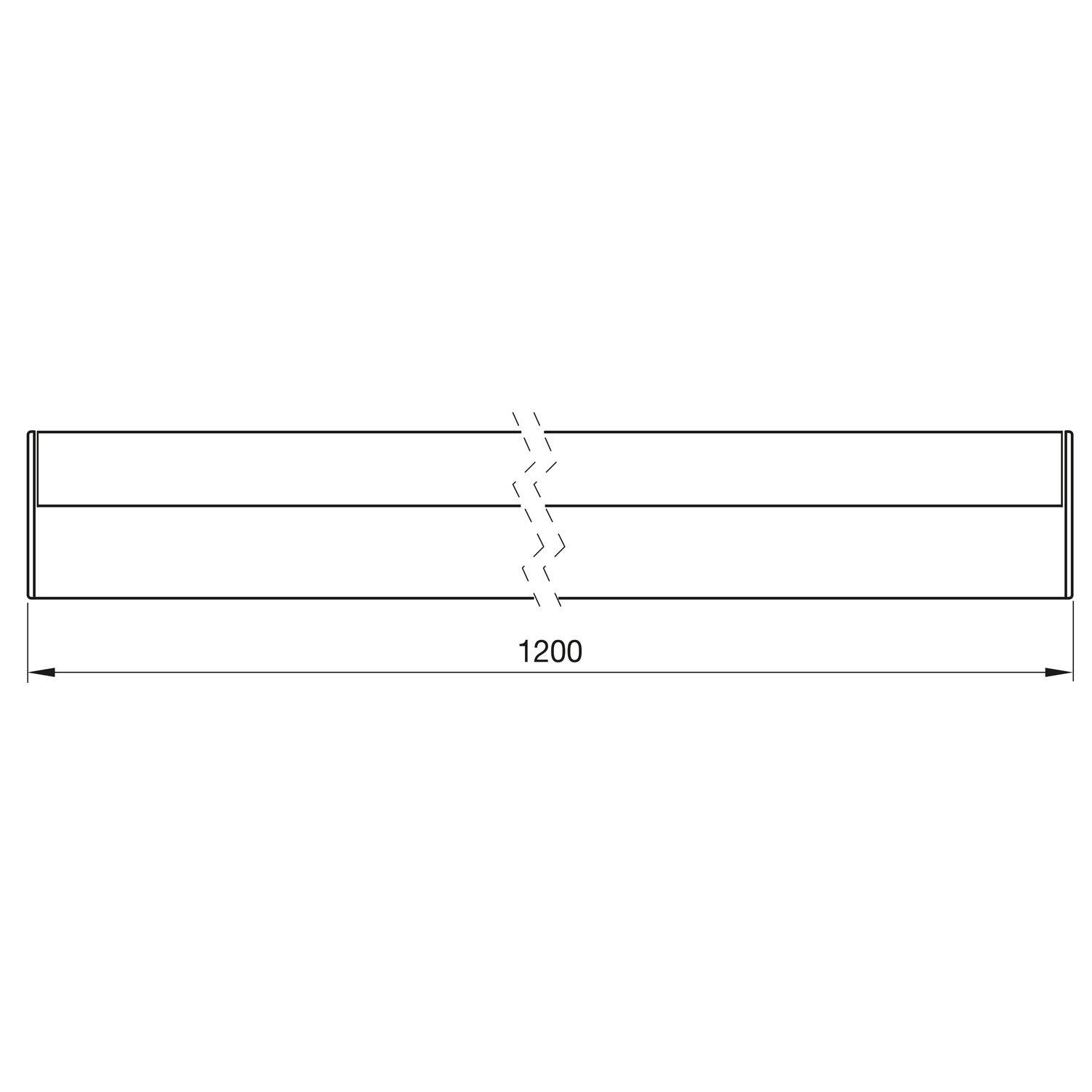 Elektra Wandleuchte LD 8015 A 18,5 W 4000K neutralweiß 1200mm Aluminium