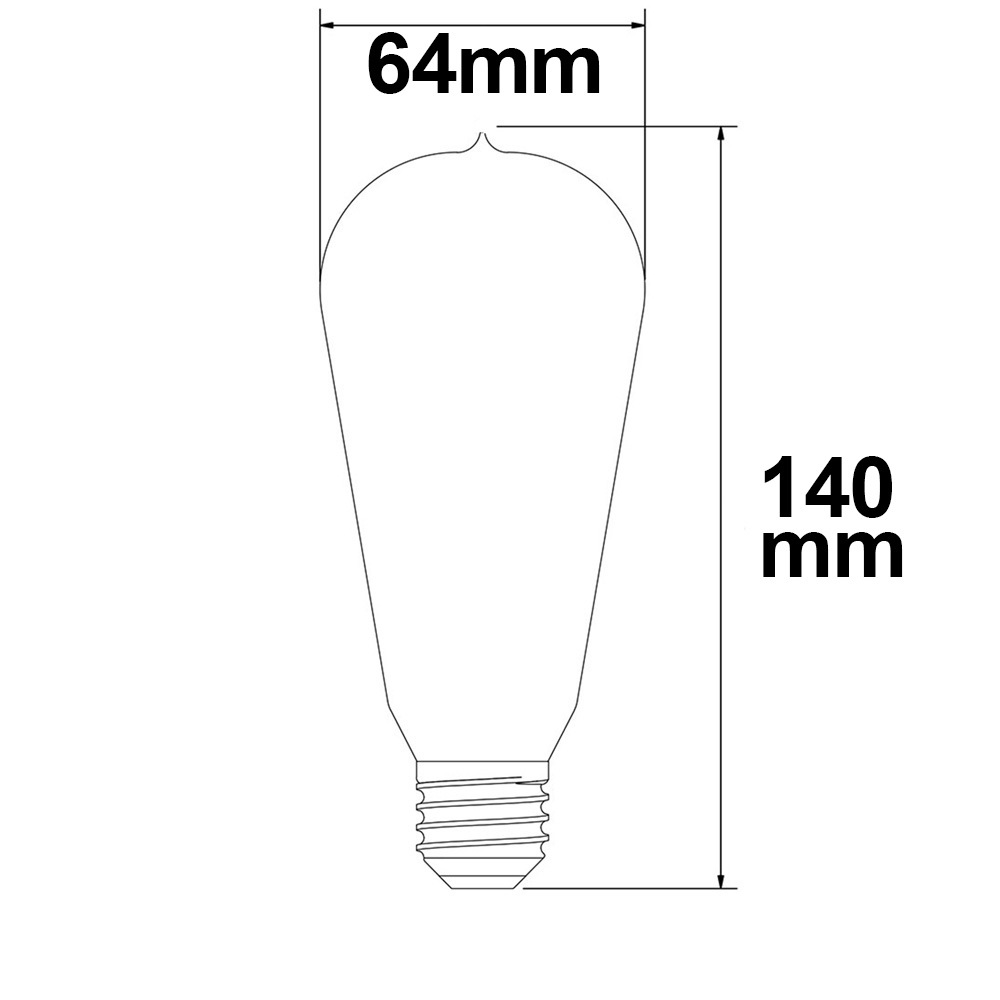ISOLED E27 Vintage Line LED ST64 Birne 8W ultrawarmweiß dimmbar