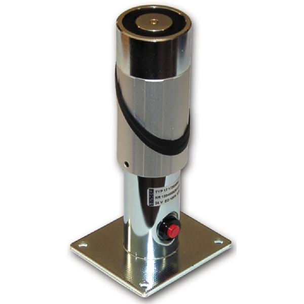 Haftmagnet mit Distanzkonsole und Unterbrechertaster, 50 mm, Stahl verzinkt