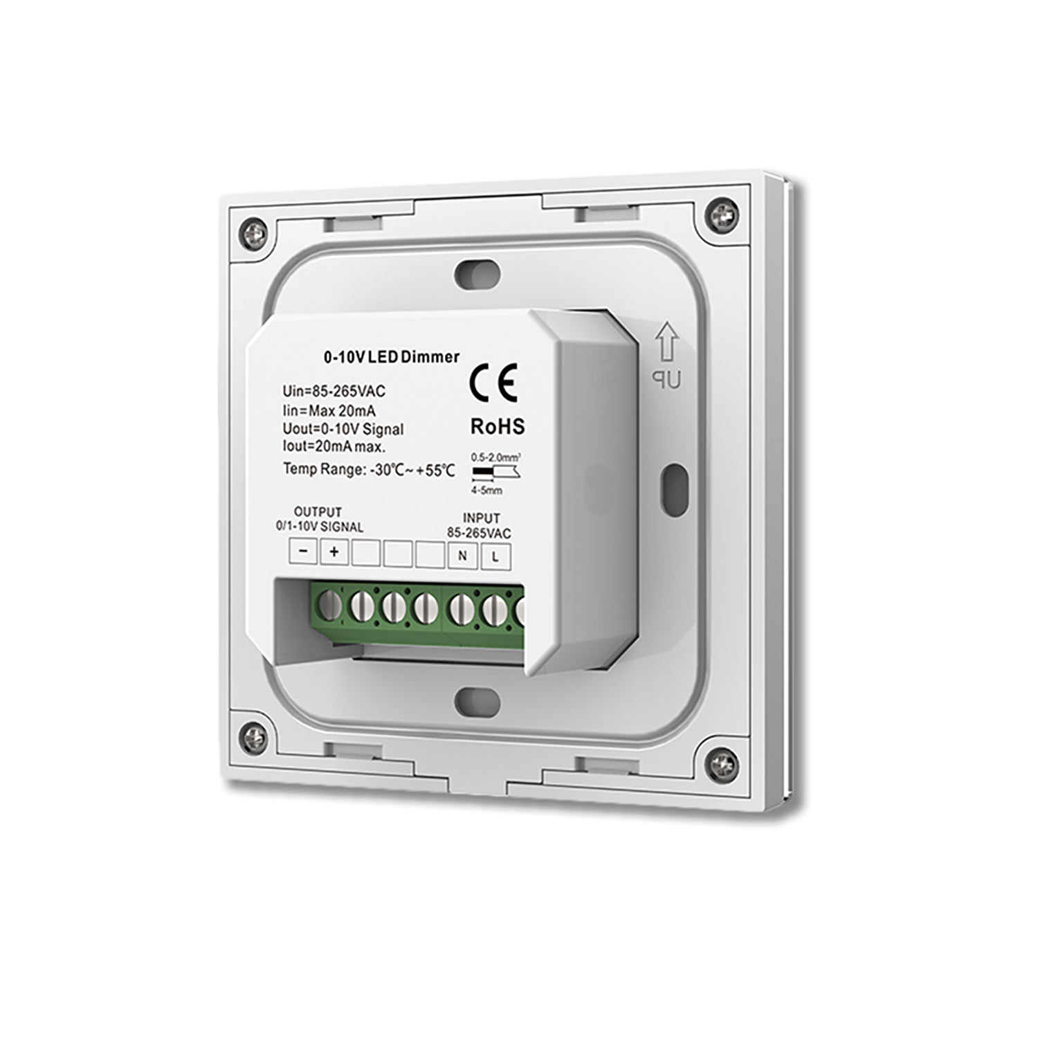 ISOLED Sys-Pro 1 Zone Einbau-Touch-Funk-Bedienung 1x0-10V Output schwarz 85-265V
