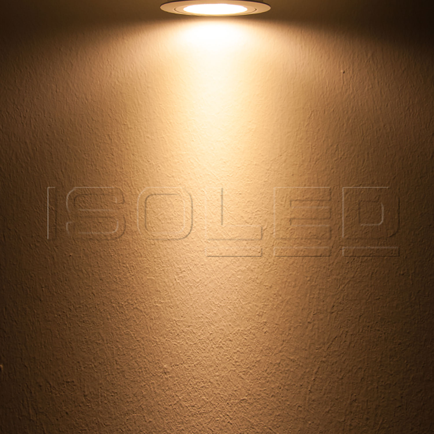 ISOLED LED Einbaustrahler weiß 8W 72° rund warmweiß dimmbar