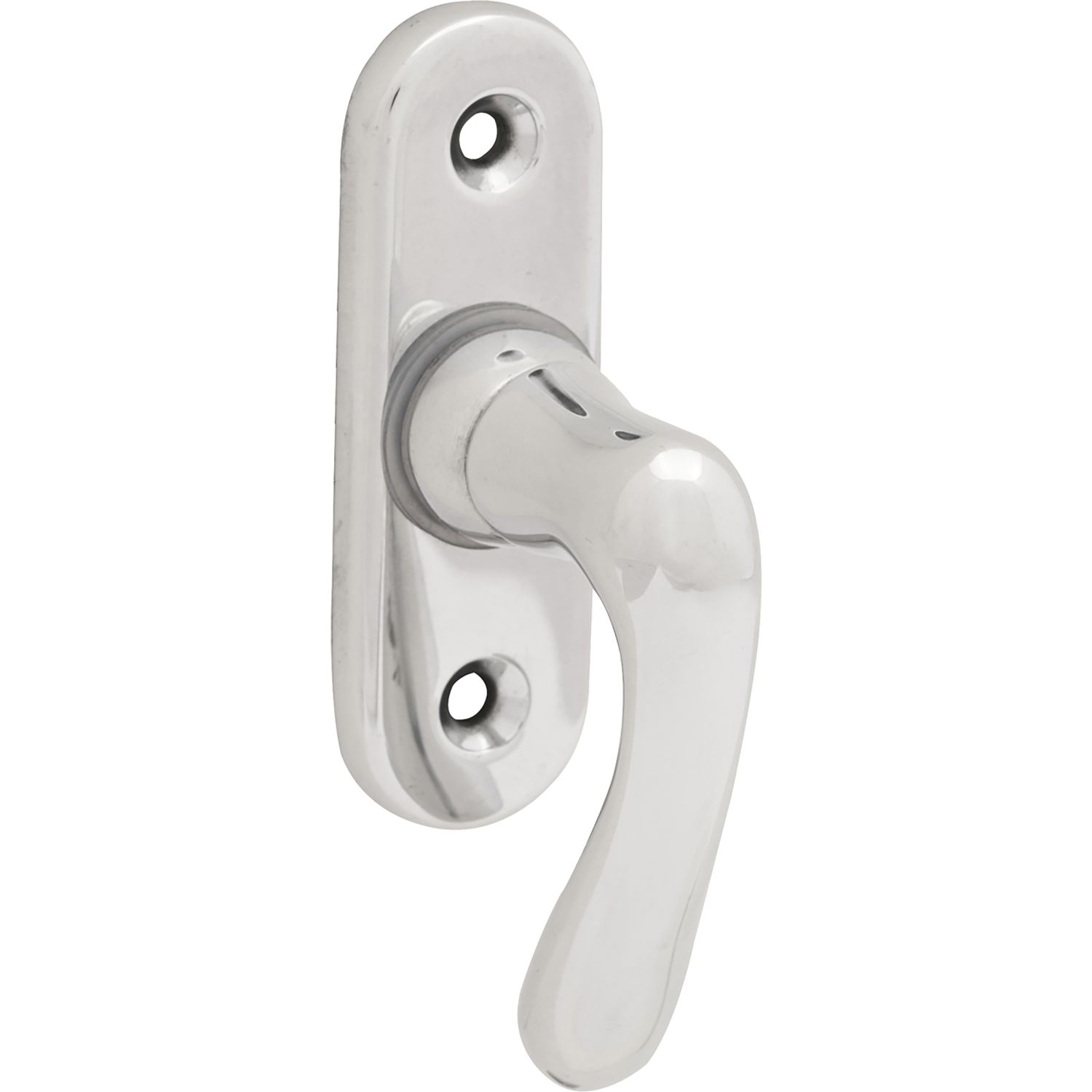 Grundmann Fenstergriff WG ELEGANT 505 - gebogen Vierkant 7x35mm Alu poliert