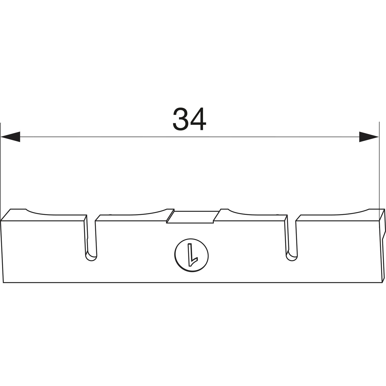 Maco #363183 MACO-TRONIC Unterlage für Reedkontakt Typ 2, PVC, weiß (363183)