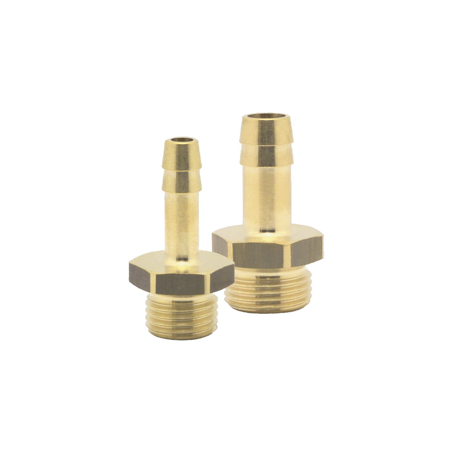 Druckluft Einschraubtülle Messing mit AG 3/8" für 9 mm Schlauch