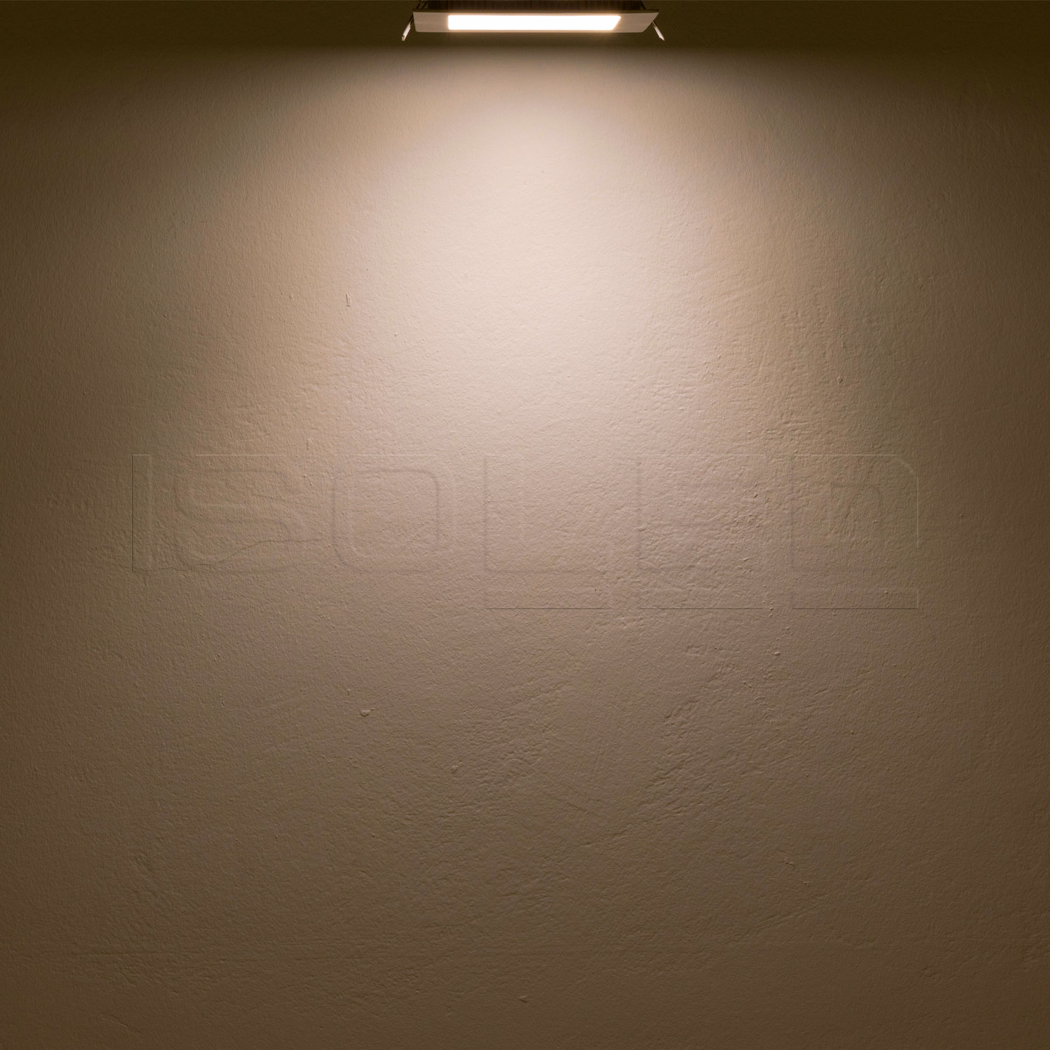 ISOLED LED Downlight 9W eckig ultraflach blendungsreduziert schwarz warmweiß dimmbar CRI90
