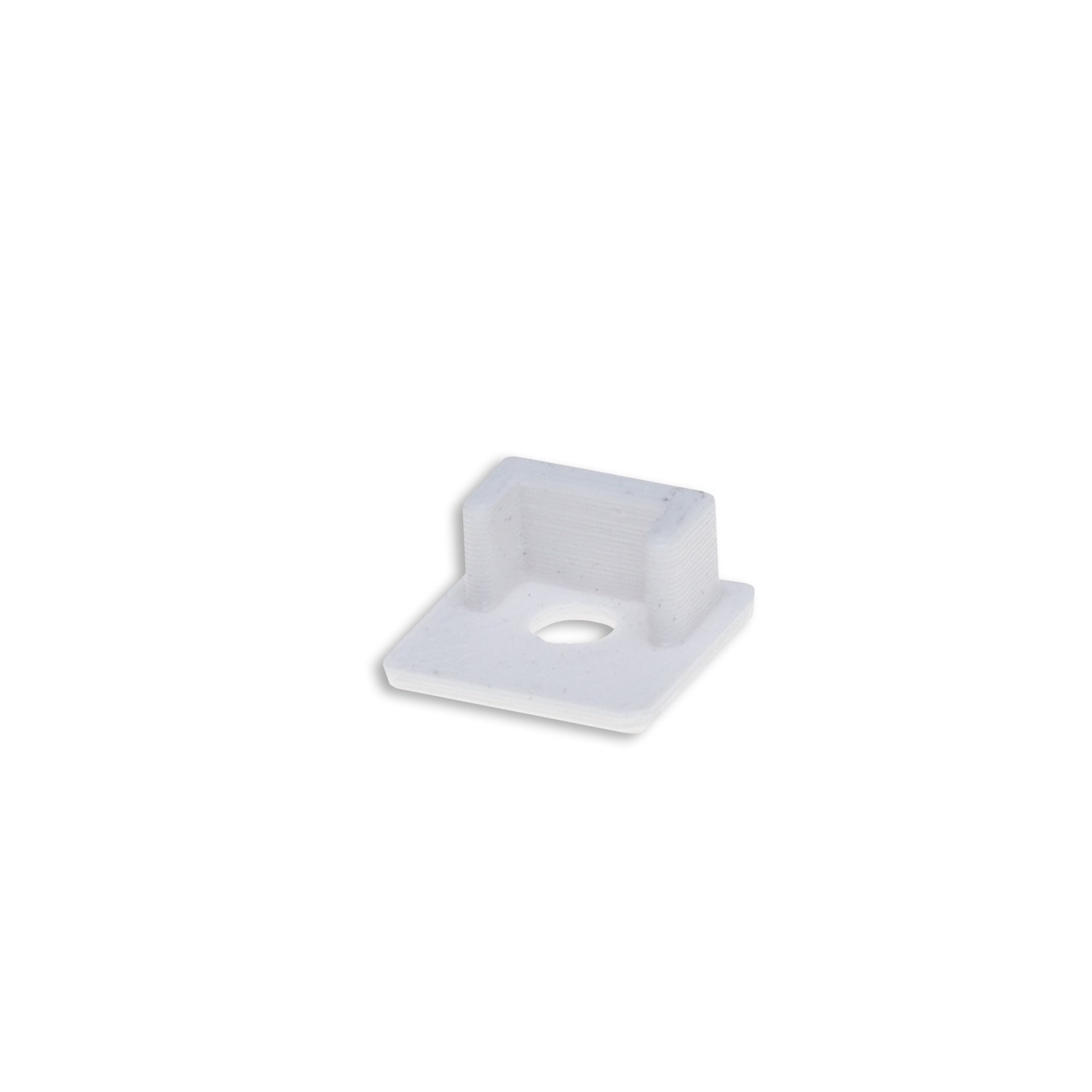 ISOLED Endkappe EC219 weiß für LED Fliesenprofil UP8 mit Kabeldurchführung