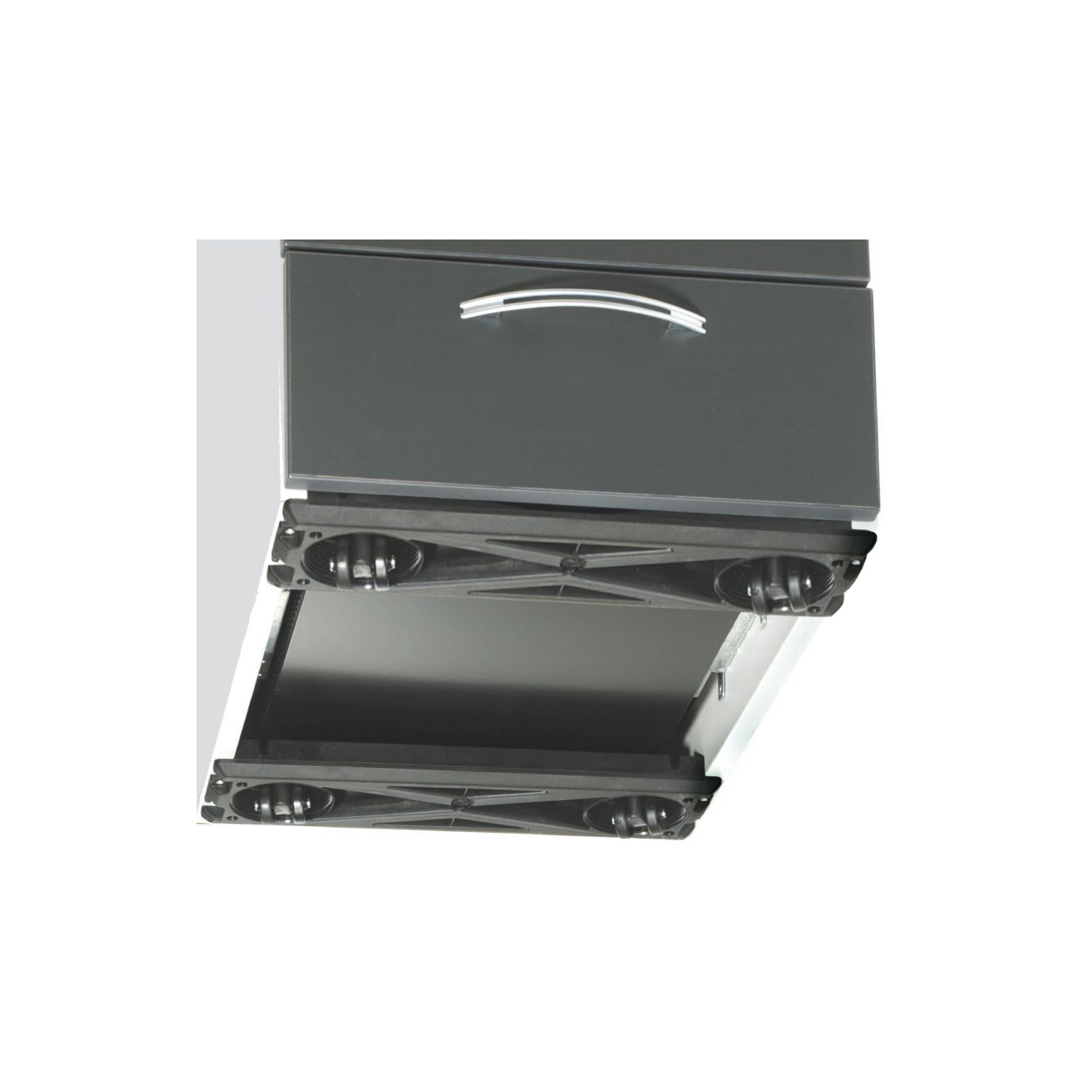 HETTICH Bodentraverse, EB 392 mm, Tragkraft 350 kg, Kunststoff schwarz