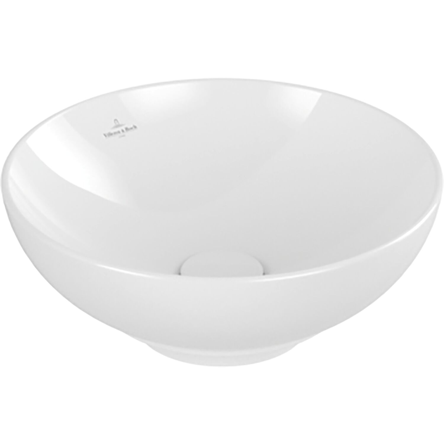 Villeroy & Boch Aufsatzwaschtisch L&F 4A4500R1 ø 380 mm, Weiß Alpin