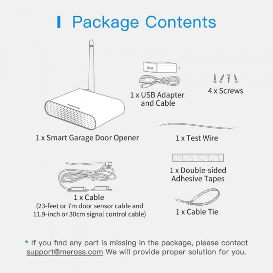 Meross Smarter Garagentor Schaltaktor HomeKit MSG200HK
