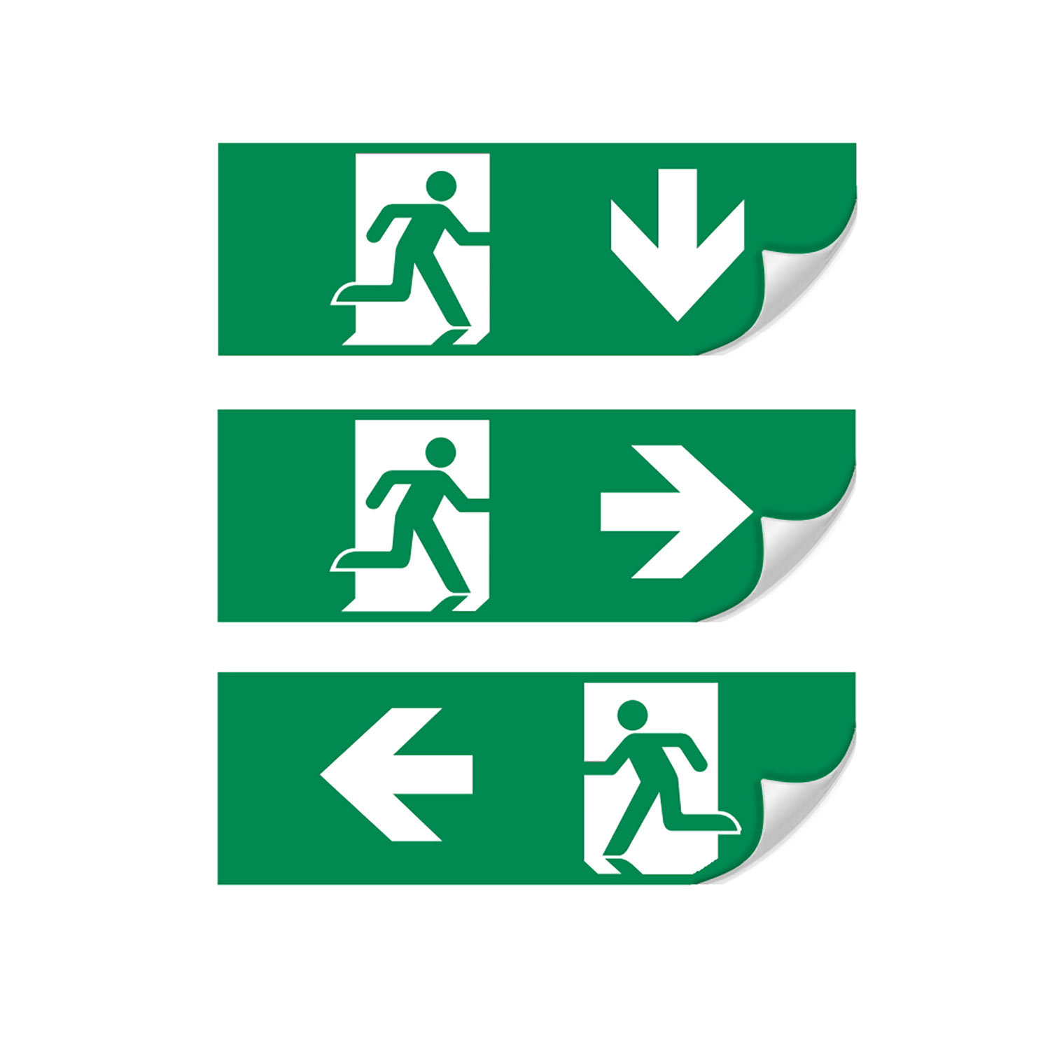 ISOLED Vertikales Schild für LED Notlicht/Fluchtwegleuchte UNI4/UNI7