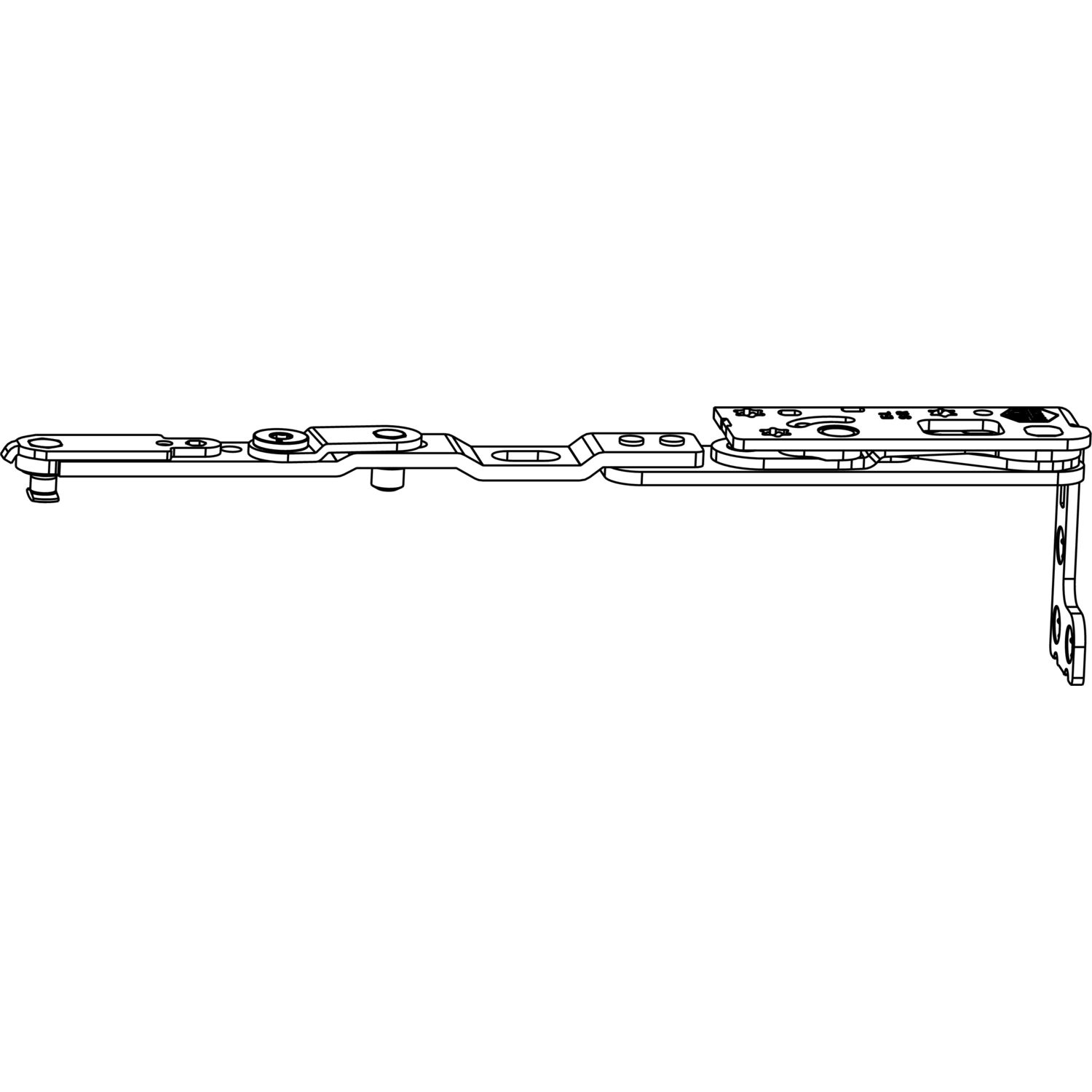 Maco #217728 MACO Kippbandarm POWER Holz/PVC FT30 13V FFB 255-1200 silber links (217728)
