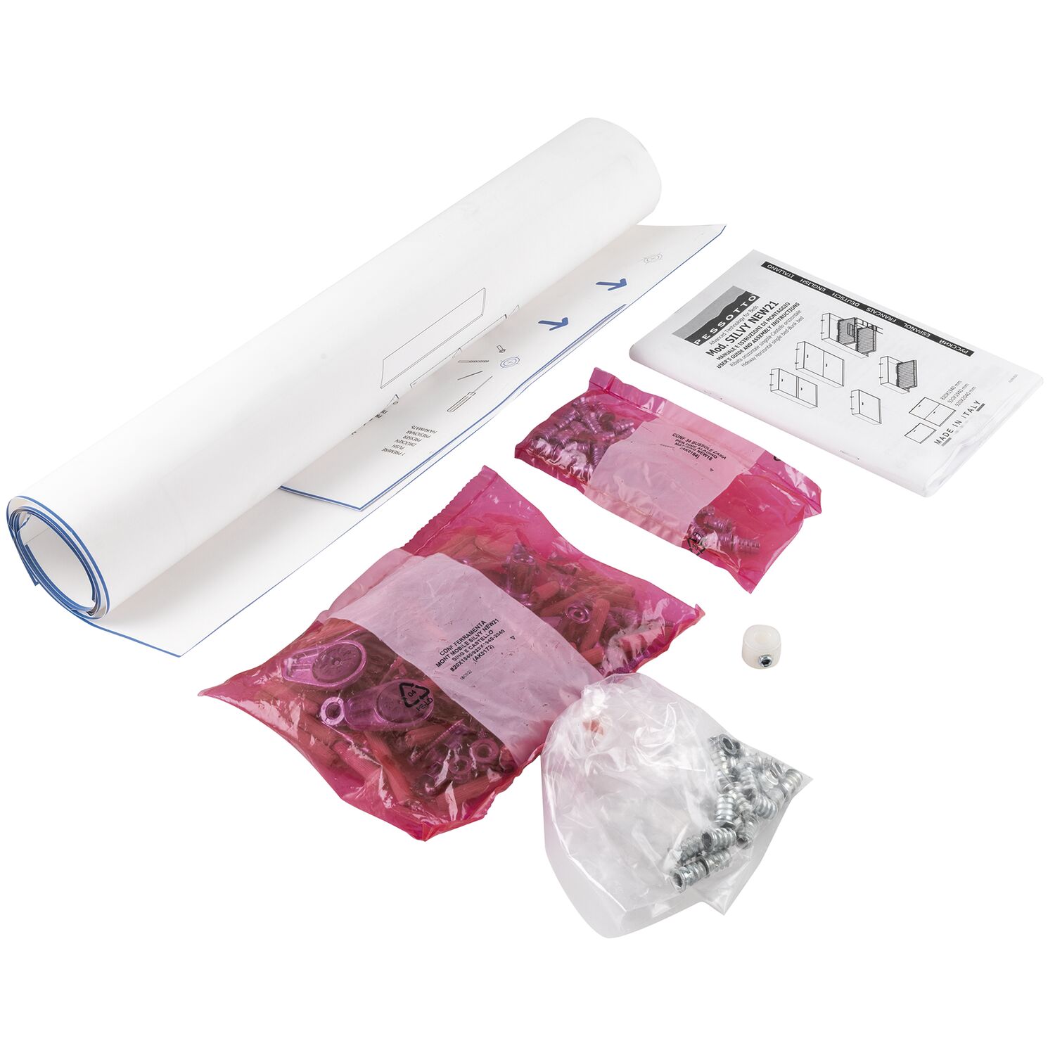 PESSOTTO Bohrschablonen/Beschläge-Set Möbelkorpus Silvy