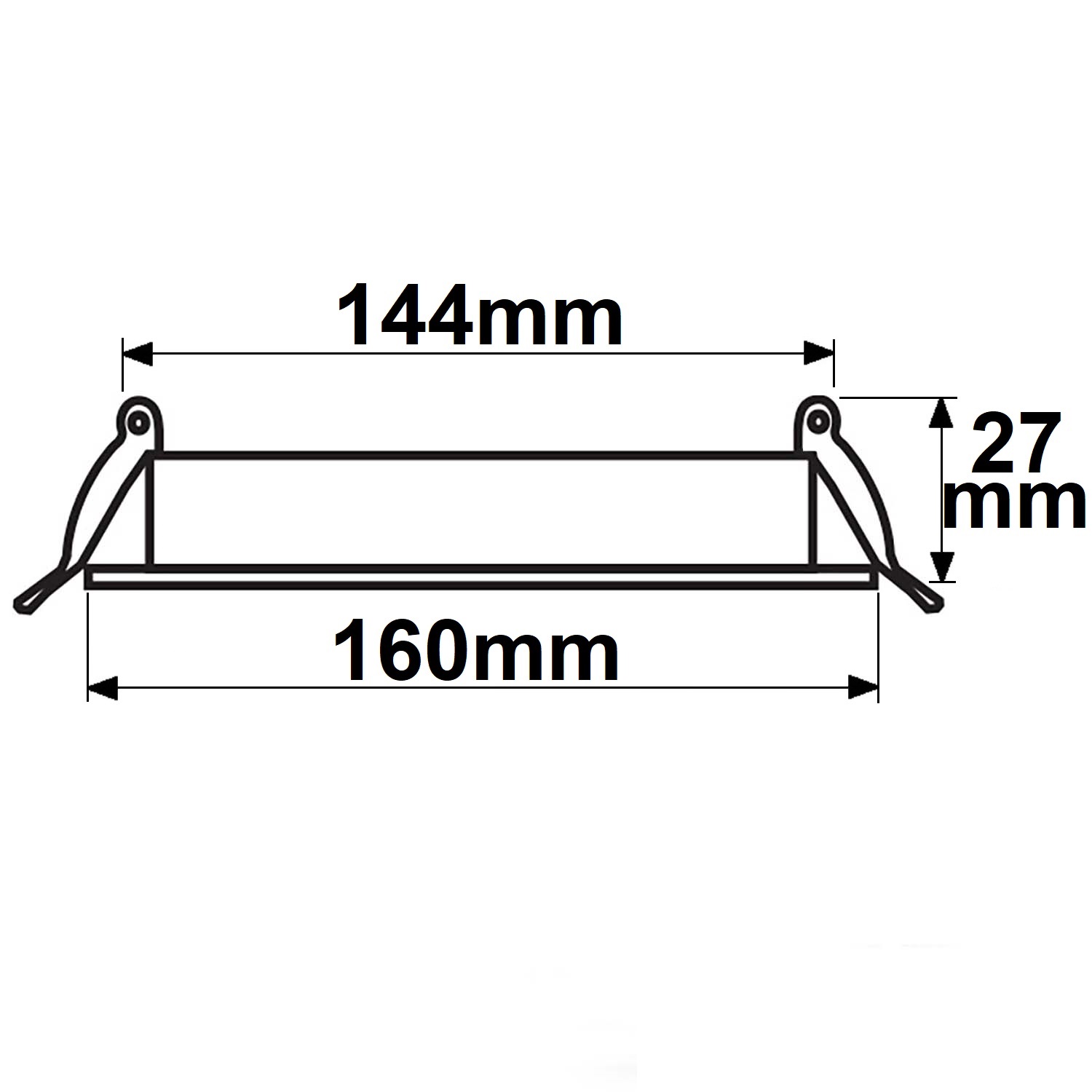 ISOLED Einbaurahmen AR111 rund flach schwenkbar