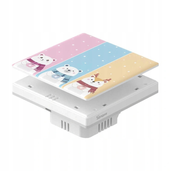 Sonoff TX Ultimate Smart Touch Wandschalterabdeckung Cartoon 3fach