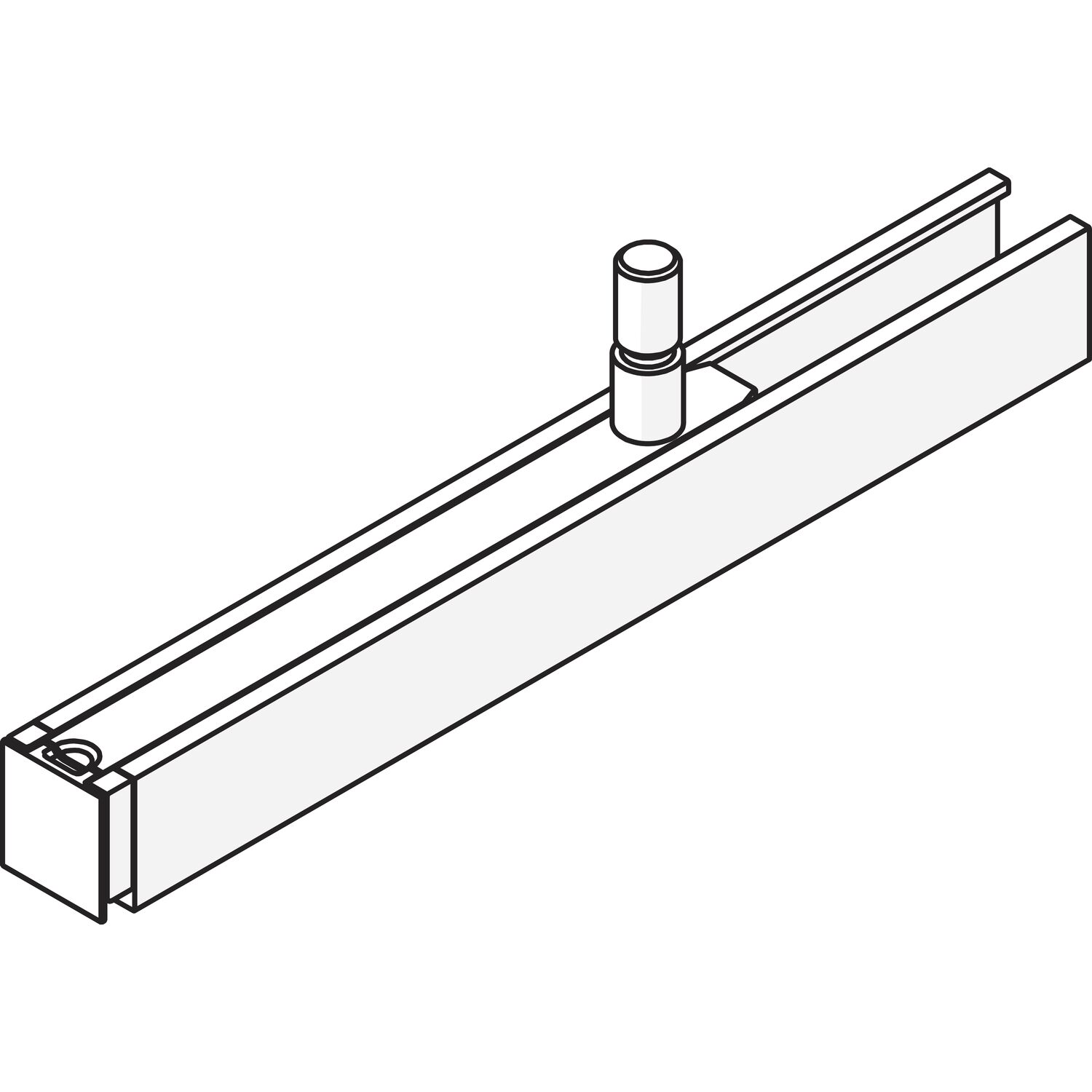 HAWA-Junior 80/100 B Tragprofil M10-Aufhängeschraube Standard