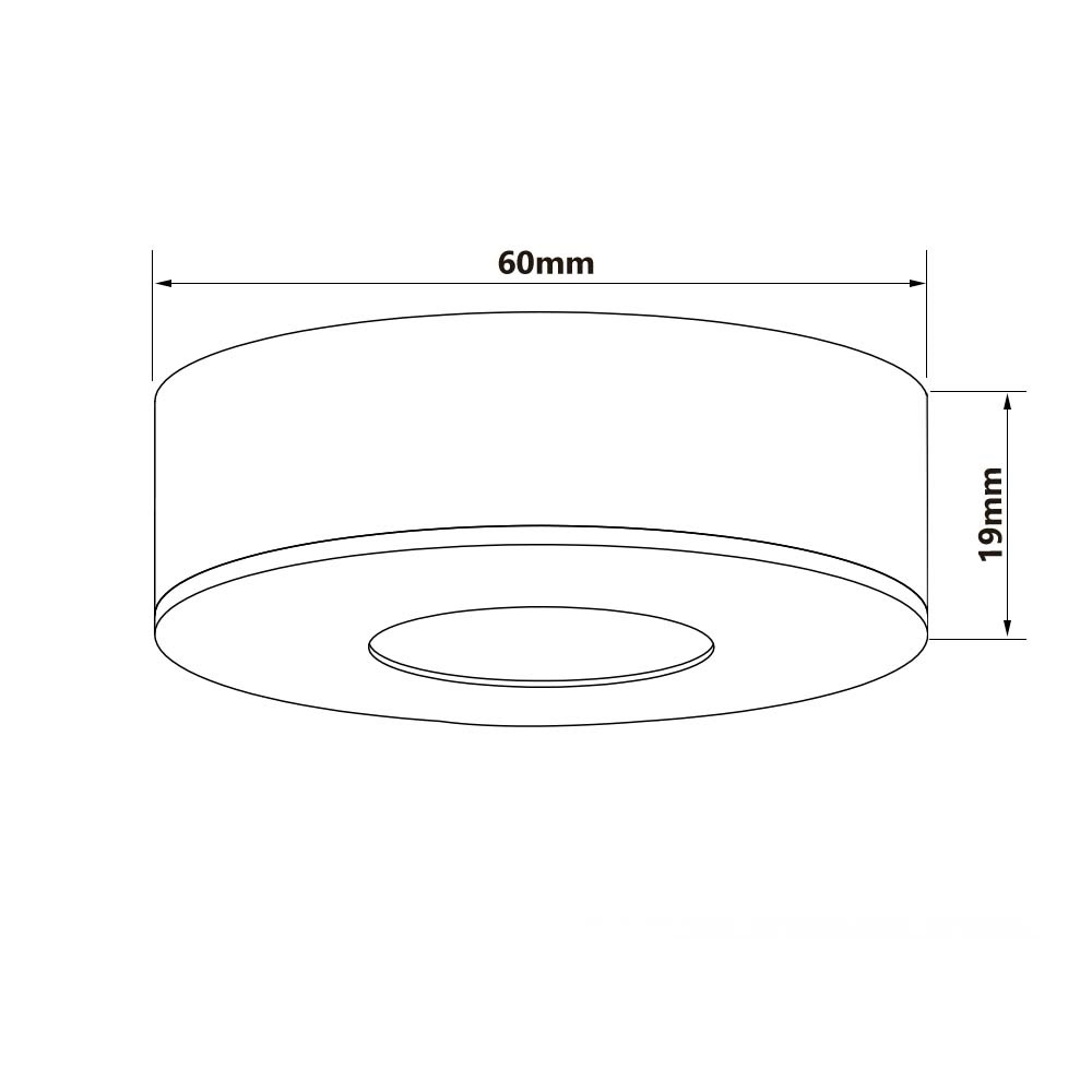 ISOLED LED Ein- und Unterbauleuchte MiniAMP alu gebürstet 3W 24V DC warmweiß dimmbar