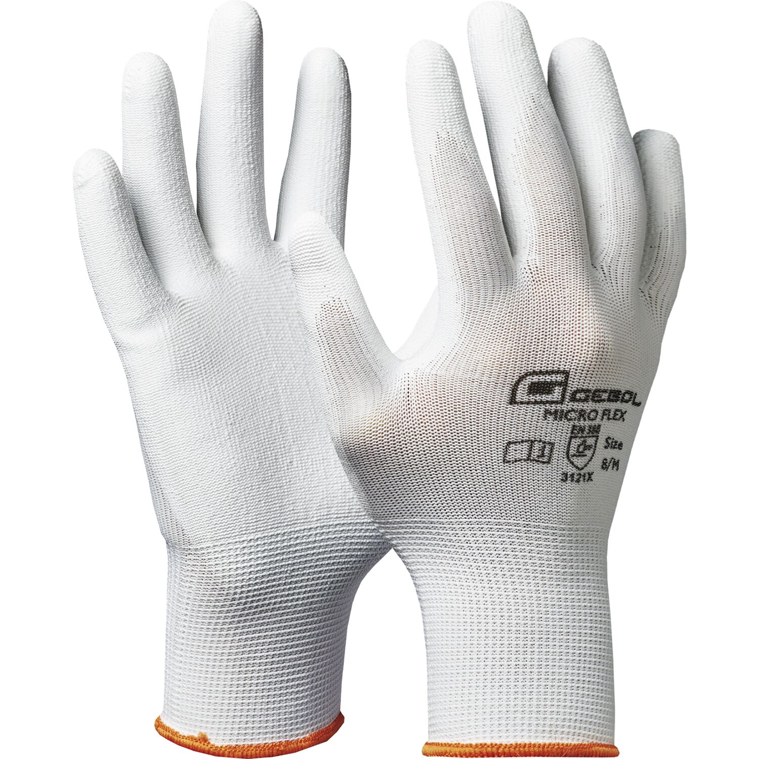 Gebol Schutzhandschuh Micro Flex weiß Größe 7