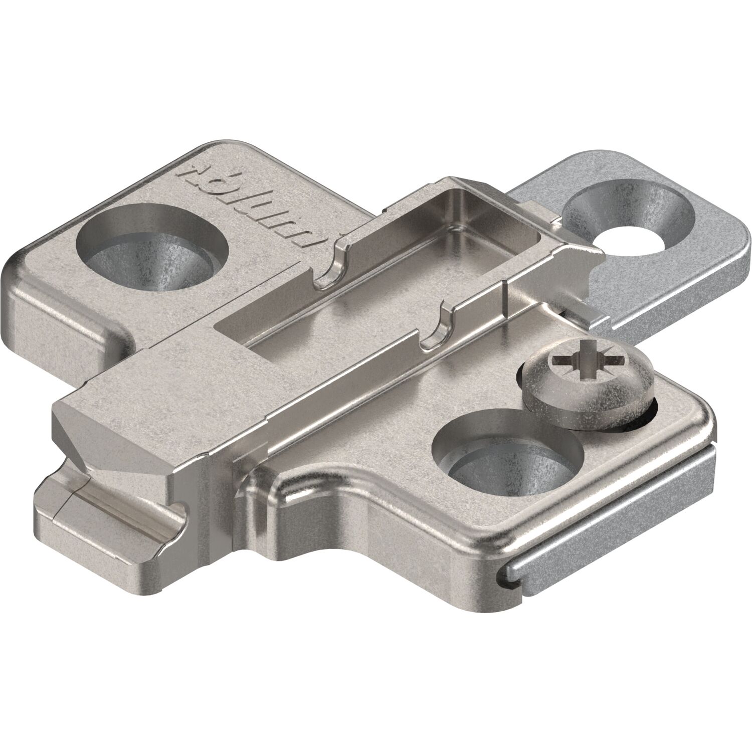 blum CLIP Kreuzmontageplatte Zink Schrauben Distanz 0mm