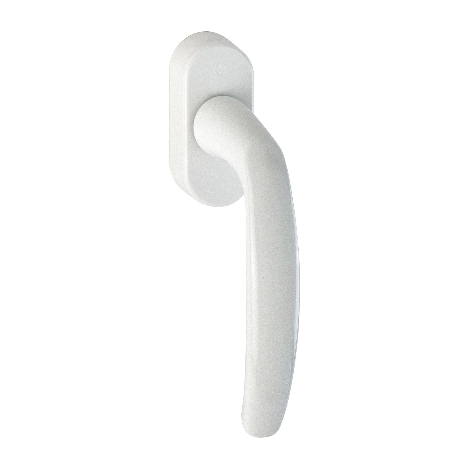 Hoppe Fenstergriff ATLANTA Secustik Vierkant 7x32 - 42mm Alu weiß RAL 9016