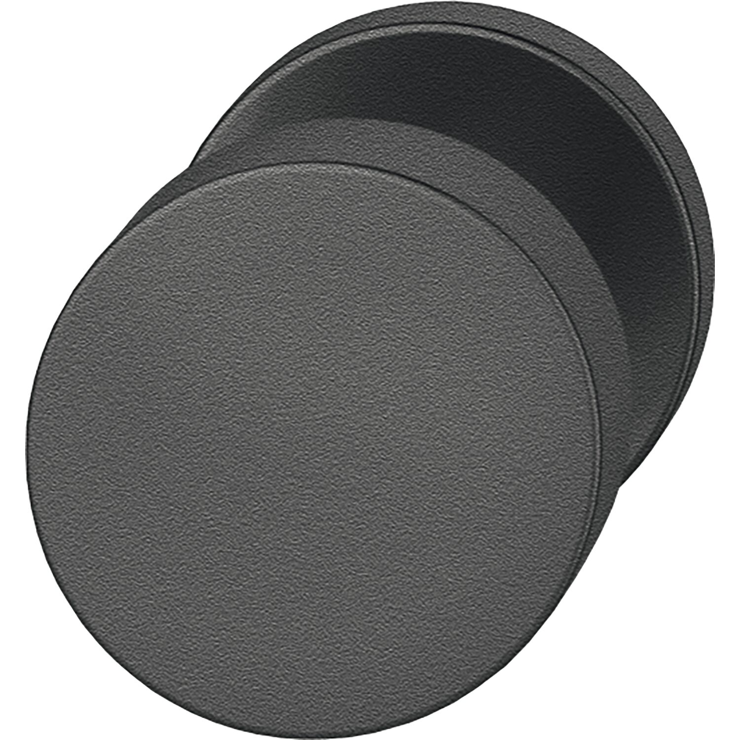 FSB FSB Türknopf 23 0829 03400 ASL/AGL fest auf Rosette, Aluminium schwarz matt