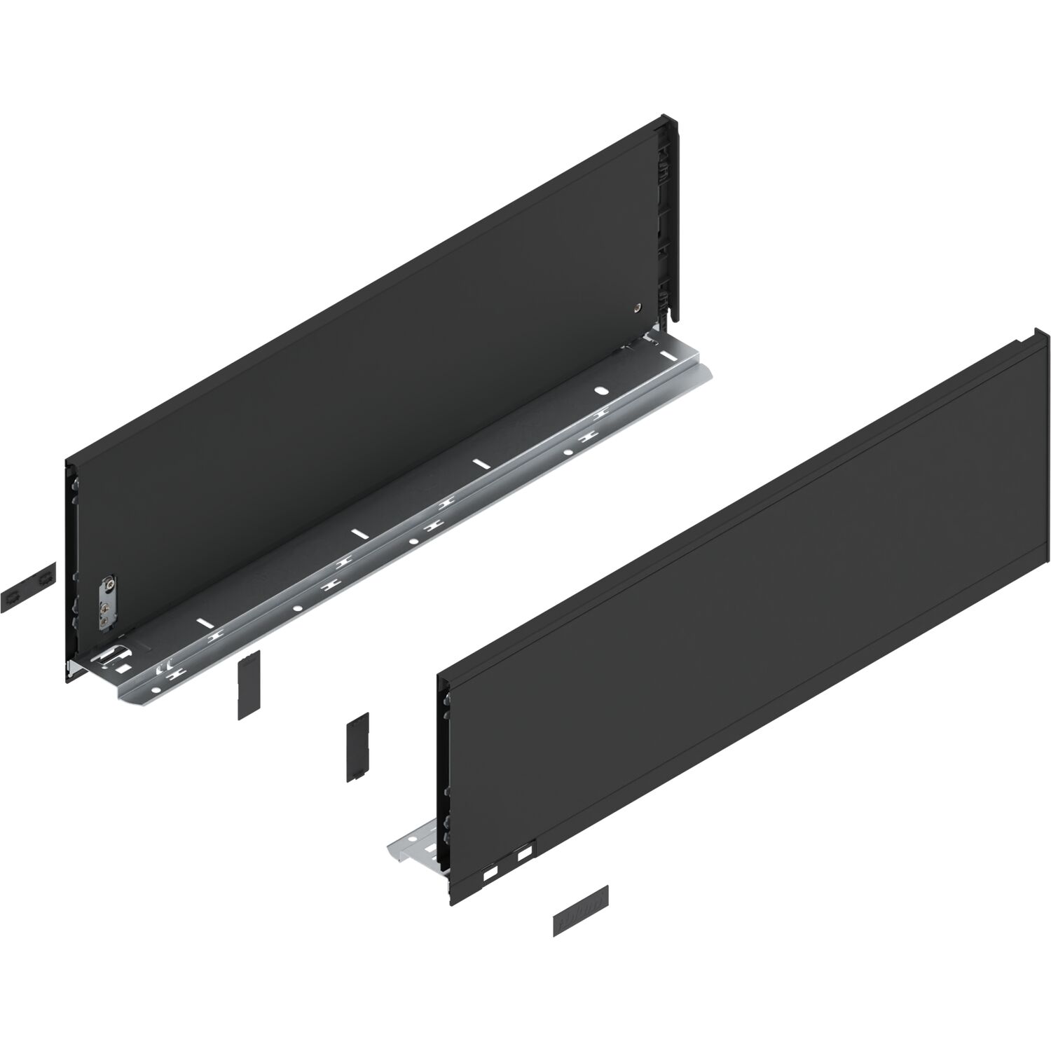 blum LEGRABOX pure Zarge Höhe C, NL 550, Carbonschwarz-matt