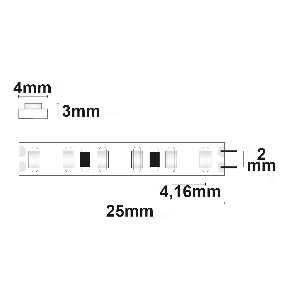 ISOLED LED CRI927 MICRO Linear Flexband 24V DC 6W IP20 5m Rolle 240 LED/m