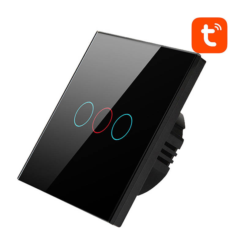 Avatto Smart Lichtschalter WiFi 3fach TUYA (schwarz)