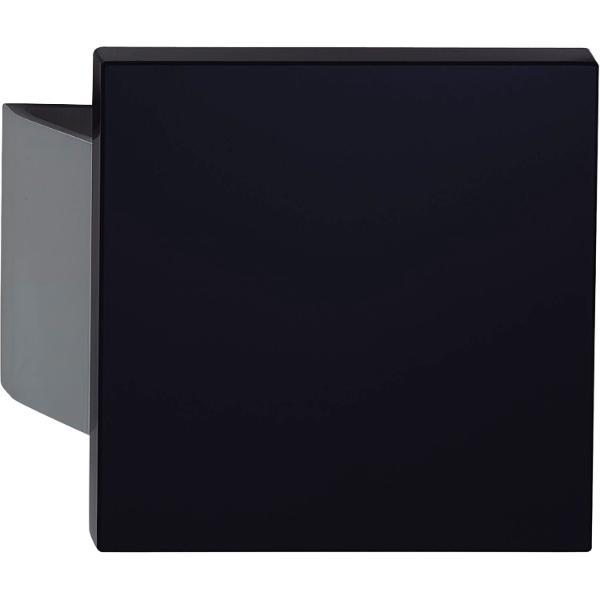 KWS Plattengriff SARAH 150x150x10mm Alu silber eloxiert/schwarz beschichtet