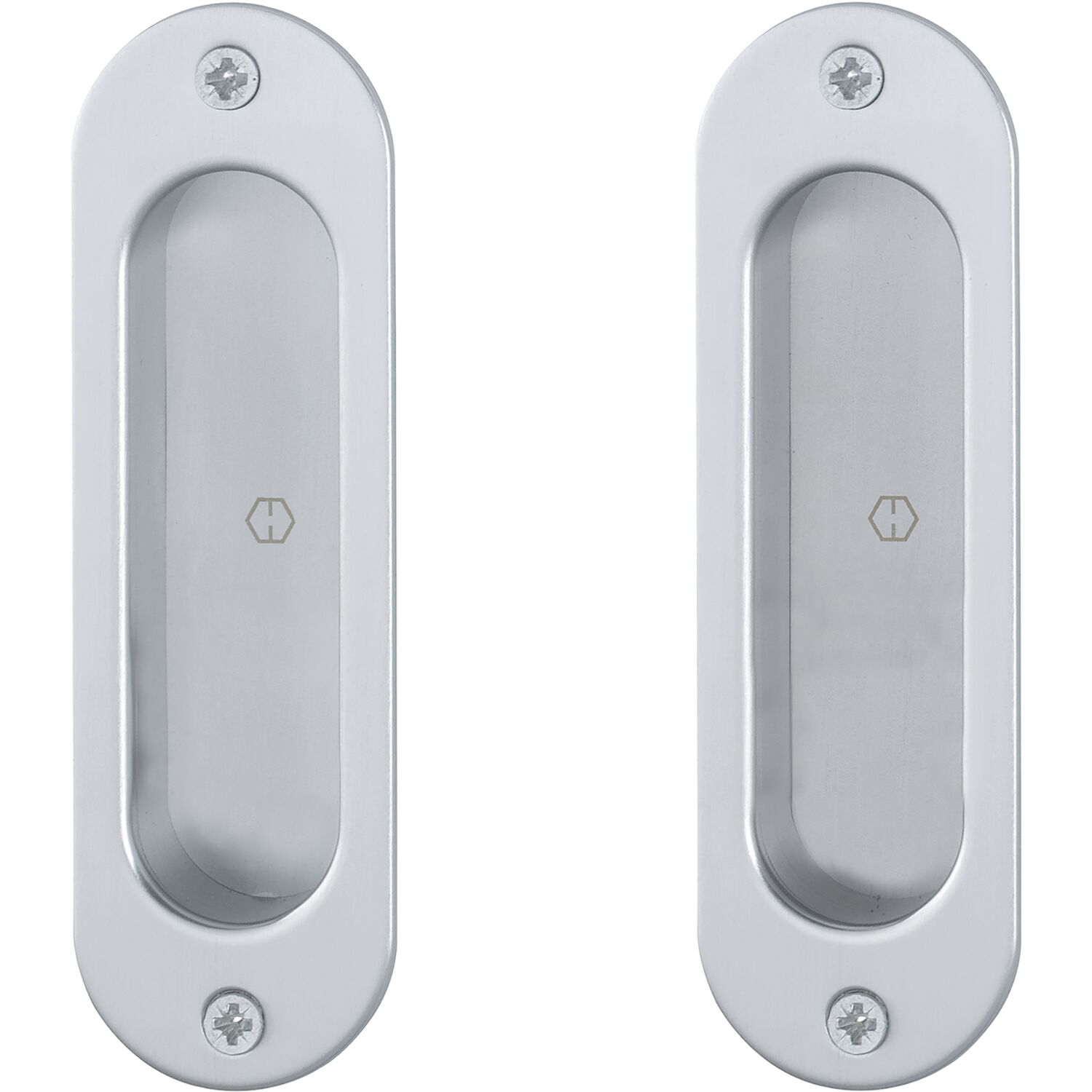 Hoppe HOPPE Schiebetürmuschel Set 4930, Aluminium verchromt satiniert (50 Garnitur)