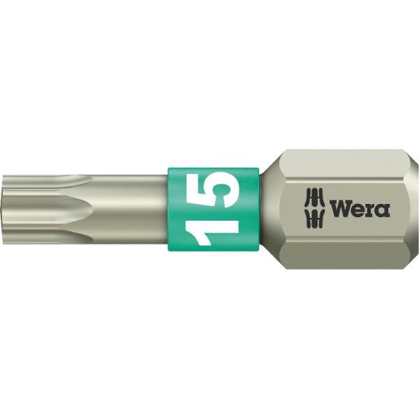 Wera Bit-Einsatz Edelstahl 3867/1TS 1/4"sechskant TX15/25 mm Torx®
