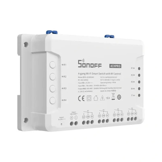 Sonoff 4-fach WLAN-Smart-Switch mit HF-Steuerung 4CHPROR3