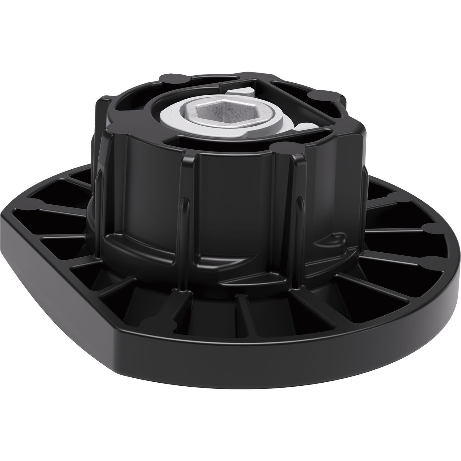 ITALIANA ferramenta Höhenversteller Integrato Tech Z, Höhe 7 - 17 mm, Zamak/Kunststoff schwarz
