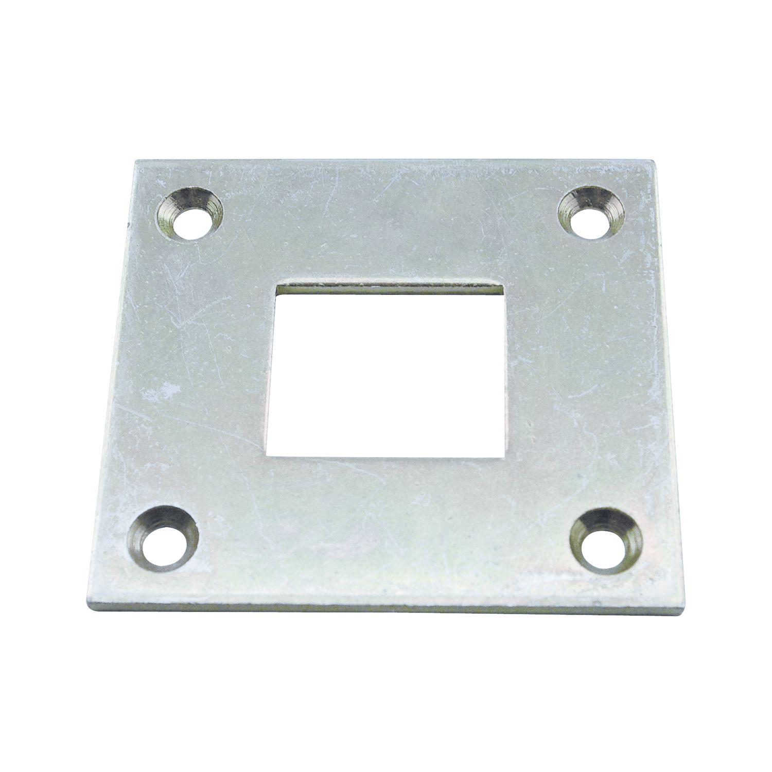 Strenger Bodenschließblech für Treibriegelstange 16 x 16 mm, verzinkt