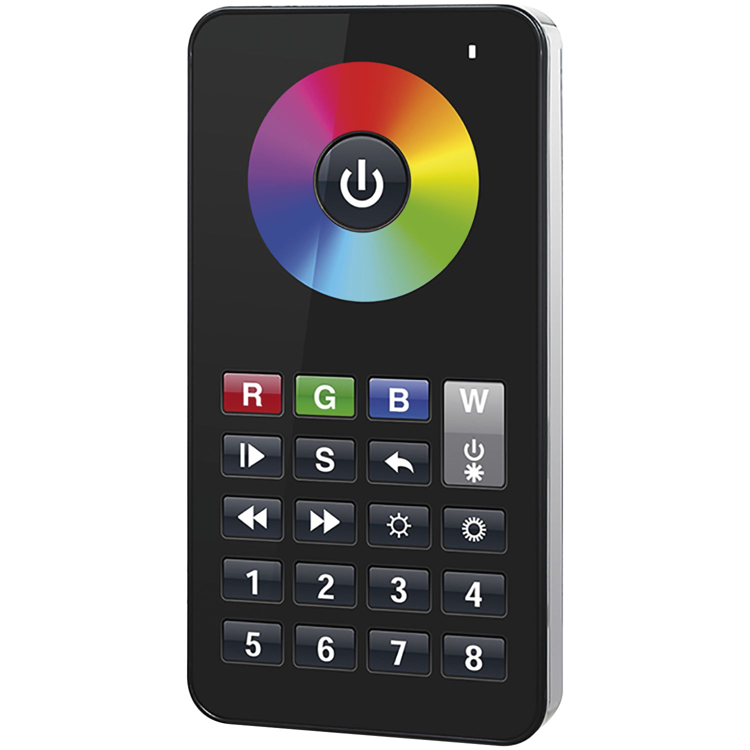 McLED RF-Fernbedienung RGBW 8 Kanal schwarz inkl. Wandhalterung ()