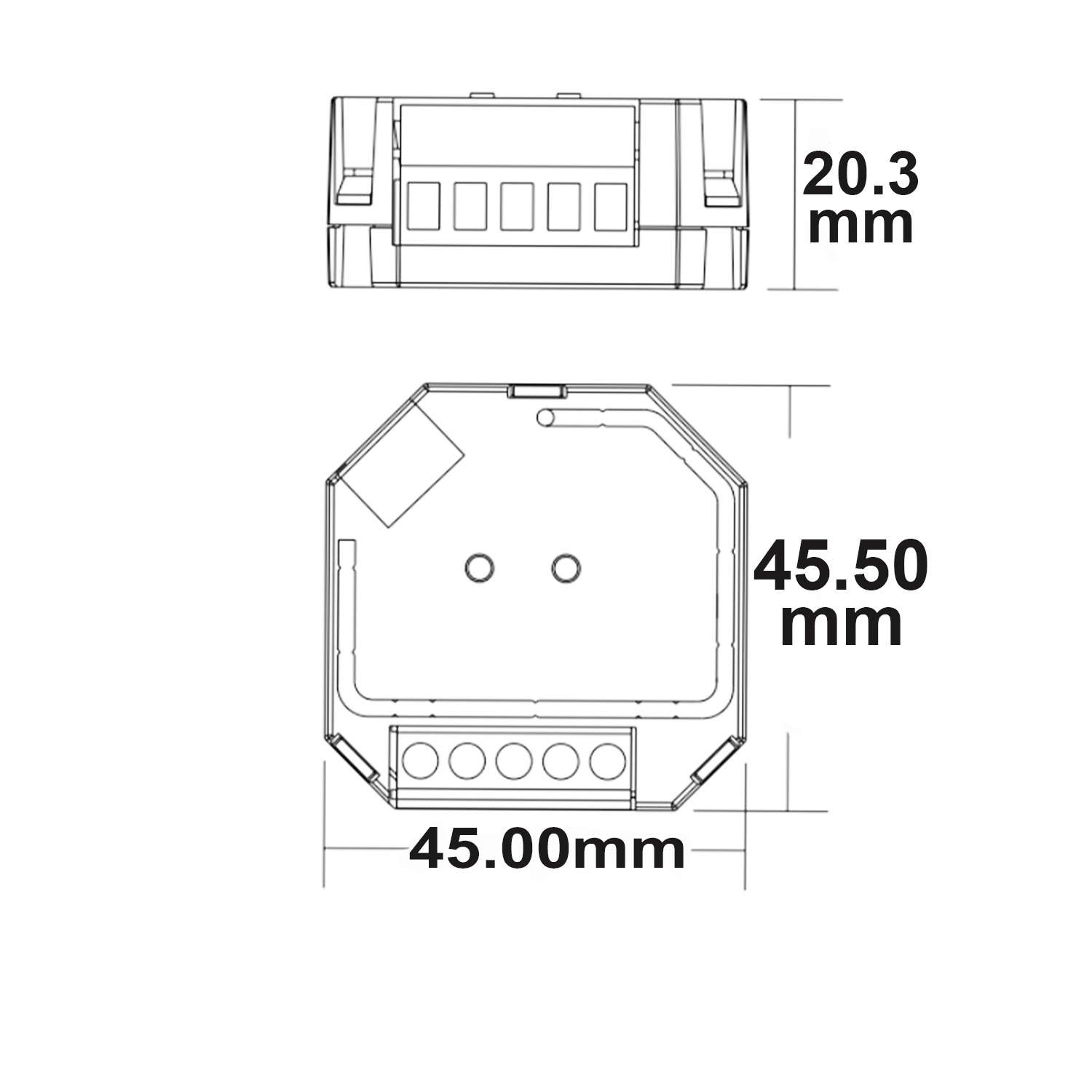 ISOLED ZigBee 3.0/Push Universal Triac-Dimmer 230V 200VA