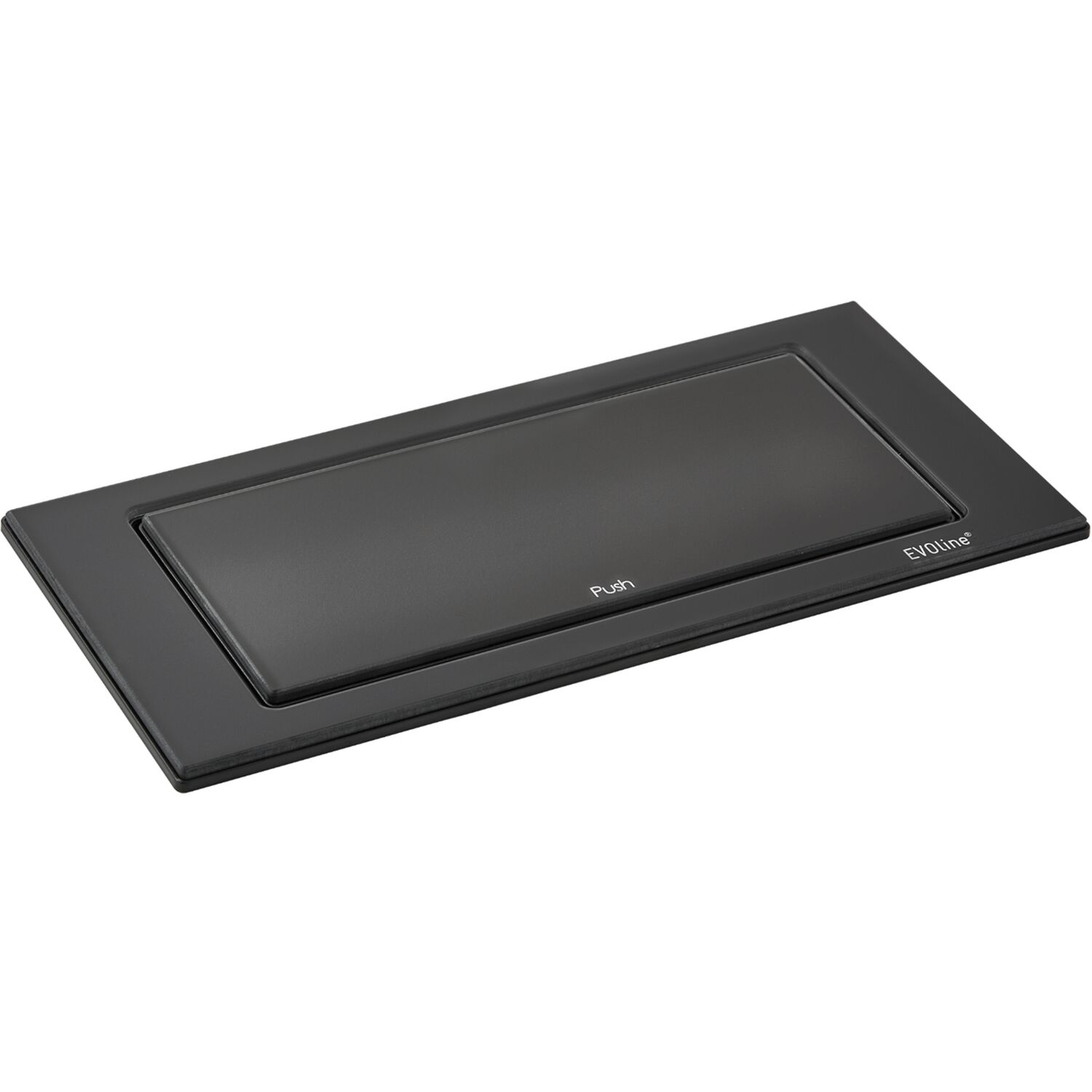 EVOline BackFlip, 2 Stk. Schukosteckdosen, USB-C-Charger, Glas schwarz matt