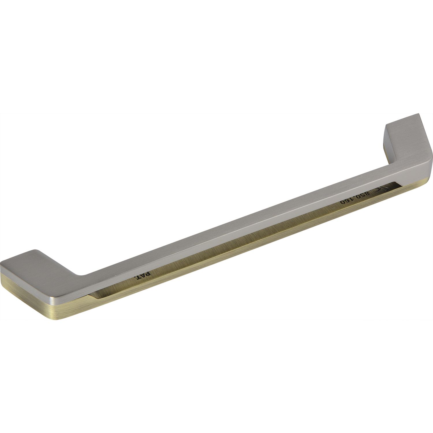 Alles im Griff Griff Pinzon zweiteilig Lochabstand 256mm,B 274mm zink Edelstahl Effekt/gold matt
