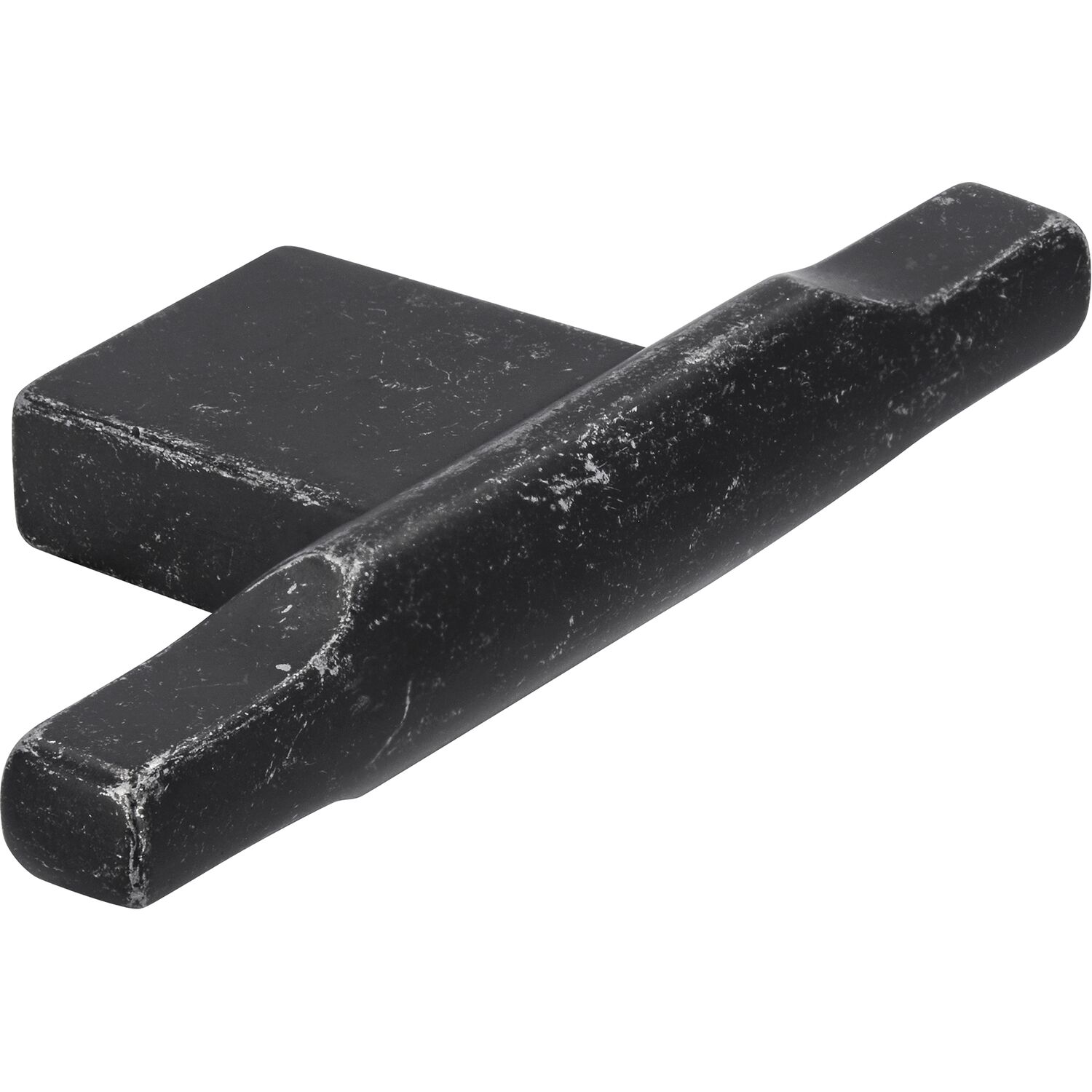 SIRO Möbelknopf Baton, Breite 70 mm, Zinkdruckguss eisenfärbig matt getrommelt
