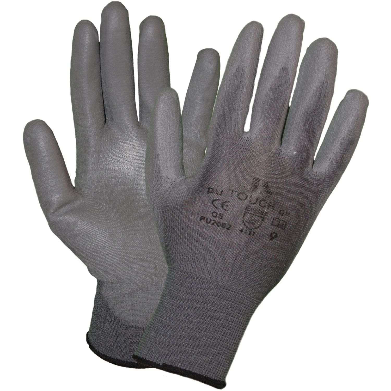 Staffl Schutzhandschuh PU-Touch grau Größe 10 (12Paar)